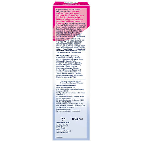Veet Hair Removal Cream - Sensitive Skin, 2x100 g Multi Pack 