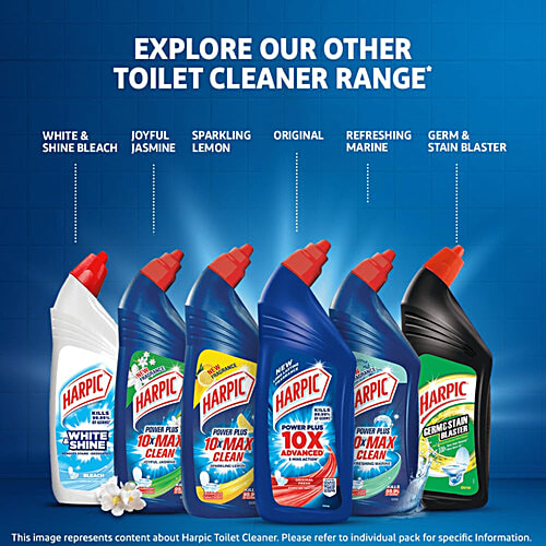 bb Combo Harpic Disinfectant Toilet Cleaner Liquid, Original - 1 L + Lizol Floor Cleaner, Floral - 500 ml, Combo 2 Items 