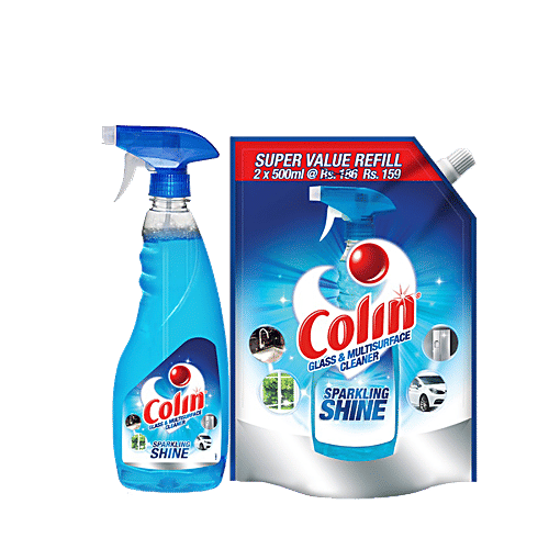 Buy Colin Glass & Surface Cleaner Liquid Spray, Regular Online at Best