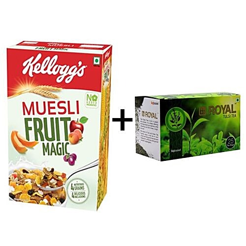 Buy bb Combo Kelloggs Muesli Fruit Magic 500 gm + BB Royal Green Tea