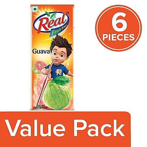 Real Juice - Fruit Power, Guava/Amrud, 6x200 ml Multipack 