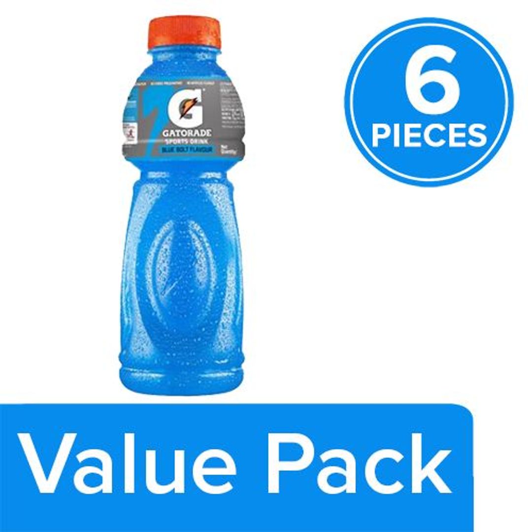 Gatorade Sports Drink - Blue Bolt Flavour, 6x500 ml (Multipack)
