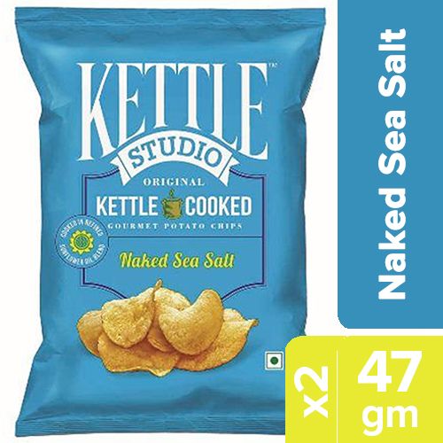Buy Kettle Studio Potato Chips Naked Sea Salt 125 Gm 