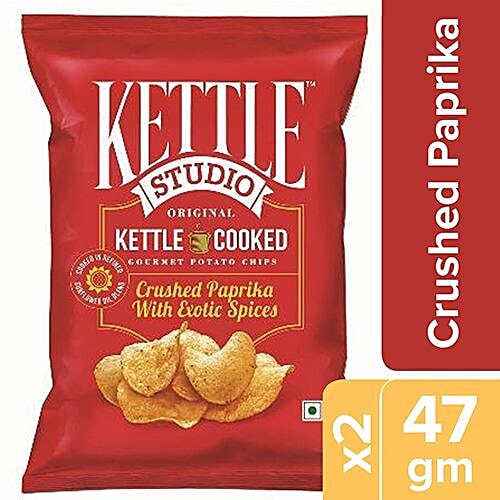 Buy Kettle Studio Potato Chips Crushed Paprika 2x47 gm (Multipack