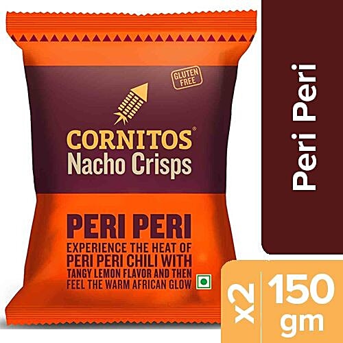 Cornitos Nacho Crisps - Peri Peri, 2x150 g Multipack 