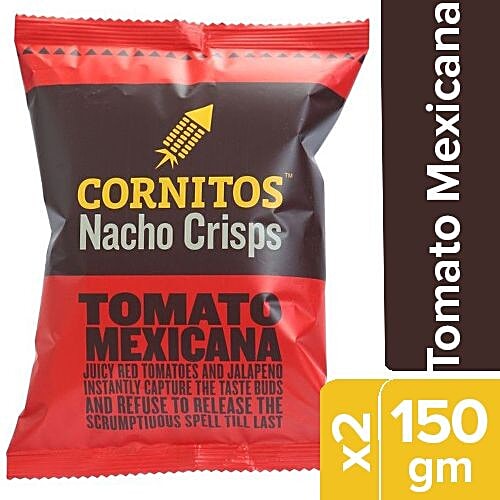 Cornitos Nacho Crisps - Tomato Mexicana, 2x150 g Multipack 