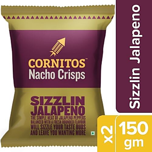Cornitos Nacho Crisps - Sizzlin Jalapeno, 2x150 g Multipack 