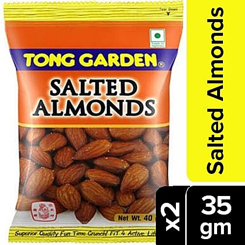 Buy Tong Garden Almonds Salted 2x35 gm (Multipack) Online at Best Price. of Rs 140 bigbasket