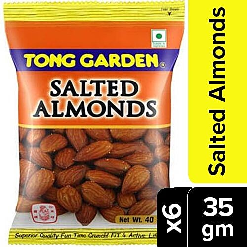 Buy Tong Garden Almonds Salted 6x35 gm (Multipack) Online at Best