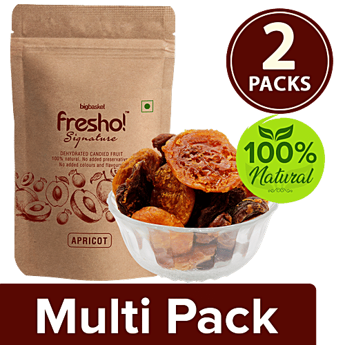Fresho Signature Apricot Dry Fruit, 2x50 g Multipack 