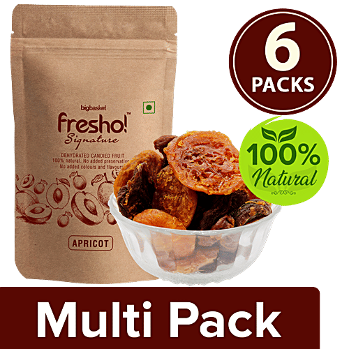Fresho Signature Apricot Dry Fruit, 6x50 g Multipack 