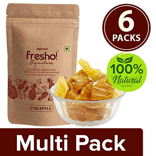 Fresho Signature Pineapple Dry Fruit, 6x50 g Multipack 