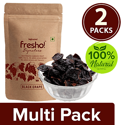 Fresho Signature Black Grape Dry Fruit, 2x50 g Multipack 