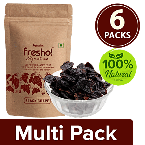 Fresho Signature Black Grape Dry Fruit, 6x50 g Multipack 