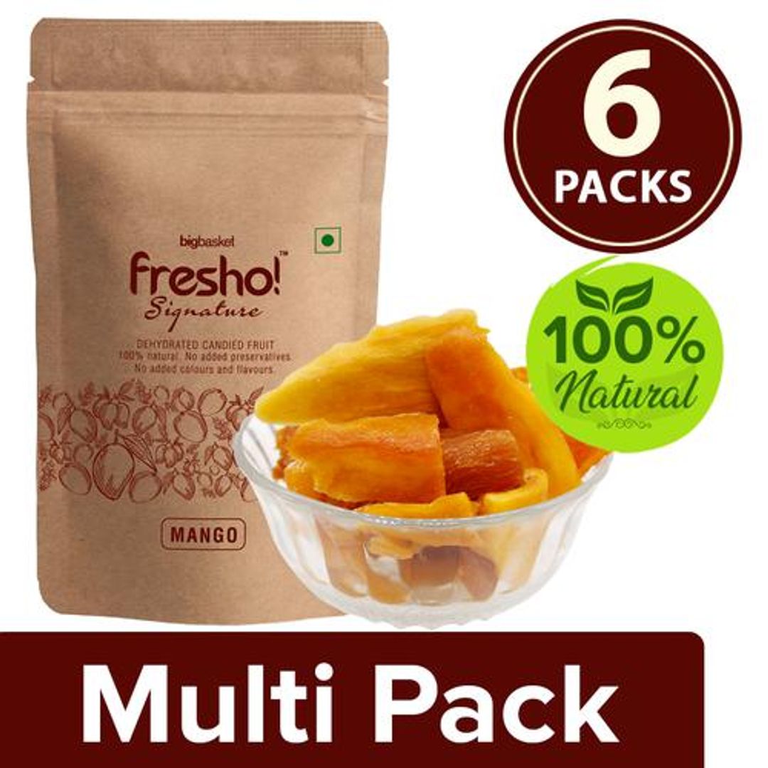Fresho Signature Dry Fruit Mango - Vegan, 6x50 g Multipack