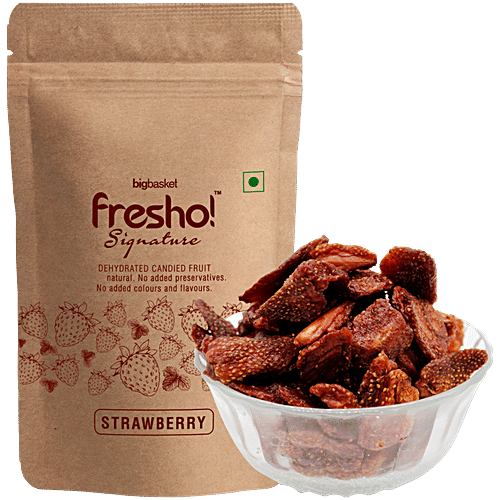 fresho! Signature Dry Fruit Strawberry, 2x50 g Multipack 