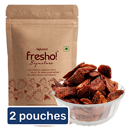 fresho! Signature Dry Fruit Strawberry, 2x50 g Multipack 