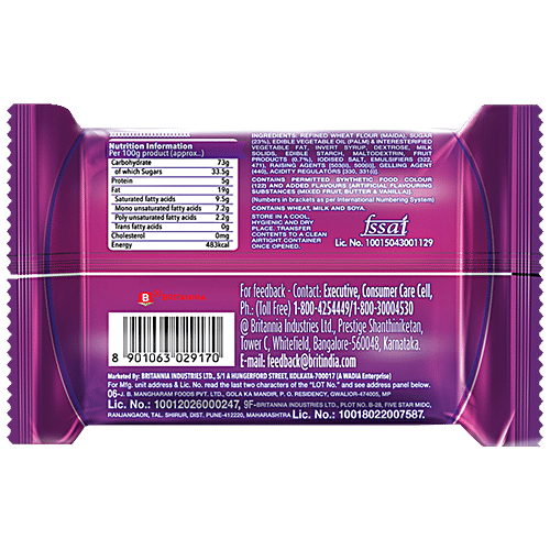 Britannia Jimjam Cream Biscuit, 2x138 g Multipack 