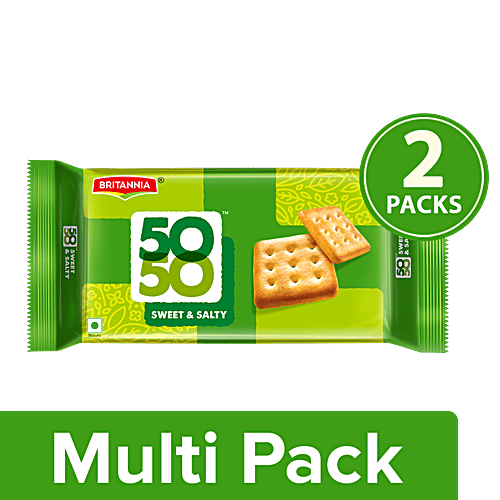 Britannia Biscuits - 50-50, 2x200 g Multipack 