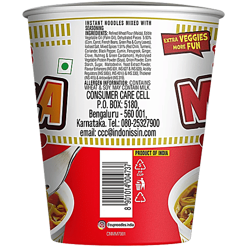 Nissin Cup Noodles - Mazedaar Masala, 3x70 g Multipack 