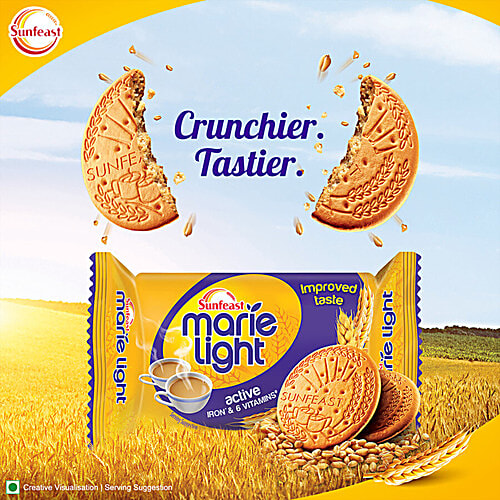 Sunfeast Marie Light Active Biscuits, 2x200 g Multipack 