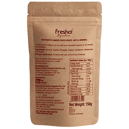 Fresho Signature Dry Fruits, Nuts & Berries, 2x50 g Multipack 