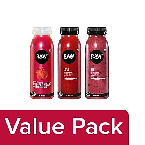 Buy Raw Pressery Cold Pressed Juice Pomegranate 250 Ml Love 250 Ml Life