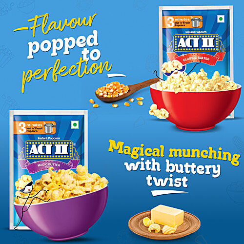 ACT II Chilli Surprise Instant Popcorn, 3x30 g (Multipack)