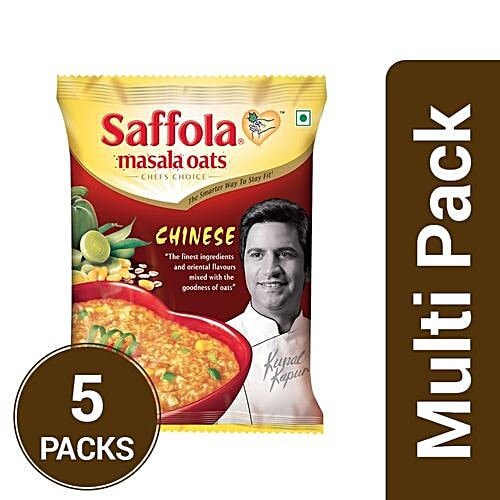 Saffola Masala Oats - Chinese, 5x39 g Multipack 
