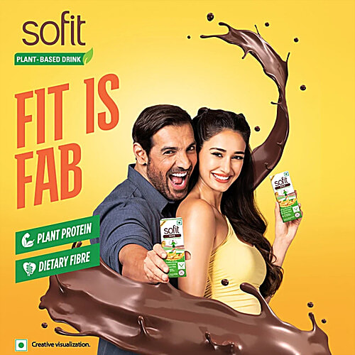 Sofit  Soya Milk - Kesar Pista, 3x200 ml Multipack 