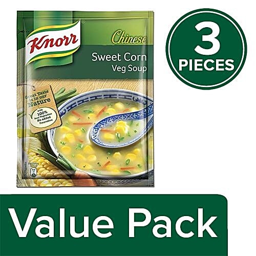 Knorr Chinese Sweet Corn Veg Soup, 3x44 g Multipack 