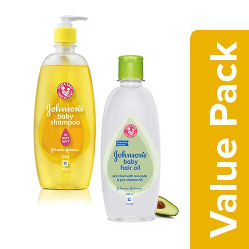 Buy Johnson & Johnson Baby Shampoo 475 Ml + Baby Hair Oil - Avocado &  Pro-Vitamin B'S 200 Ml Combo (2 Items) Online at Best Price. of Rs 440 -  bigbasket
