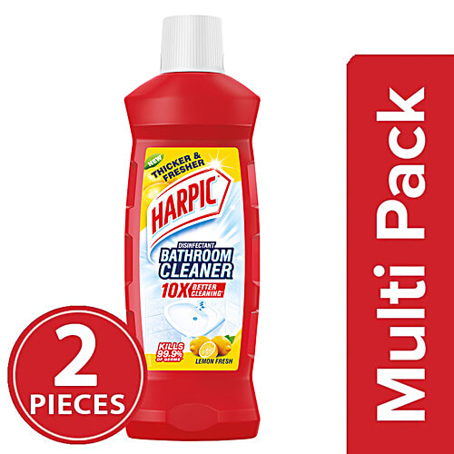 Buy Harpic Bathroom Cleaner Lemon 2x500 ml (Multipack) Online at Best