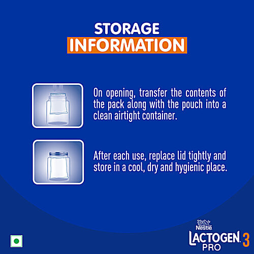 Nestle Lactogen Pro 3 Follow-Up Formula Powder - After 12 Months Up To 18 Months, 2x400 g (Multipack) With Iron, Powder, Whey Protein And Vitamin