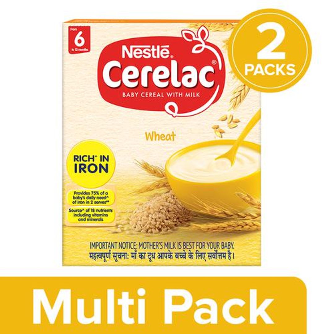 Nestle  Cerelac - Wheat, Stage 1, 2x300 g (Multipack)
