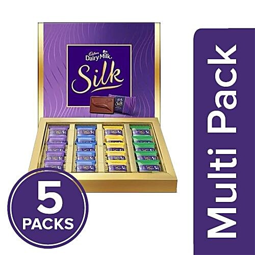 Buy Cadbury Dairy Milk Silk Dairy Milk 4 Flavours, Miniatures Gift
