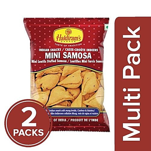 Haldirams  Namkeen - Mini Samosa, 2x200 g Multipack 