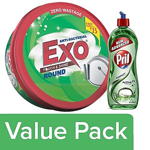 Buy bb Combo Exo Dish Wash Anti Bacterial Withcyclozan 700G + Pril