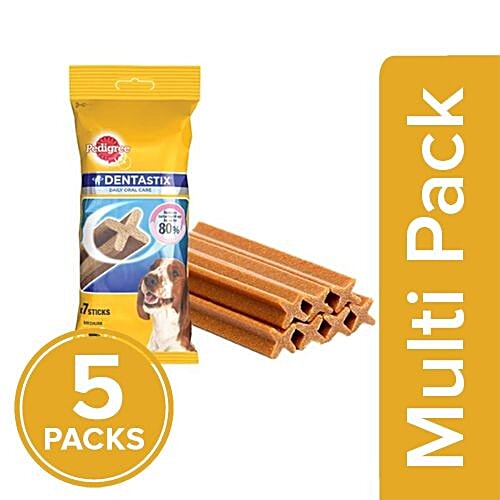 Pedigree Dentastix Dog Oral Care - Medium Breed, 5x180 g (Multipack) 