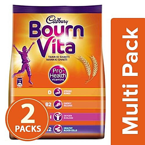 Bournvita Pro-Health Chocolate Drink, 2x500 g (Multipack) 