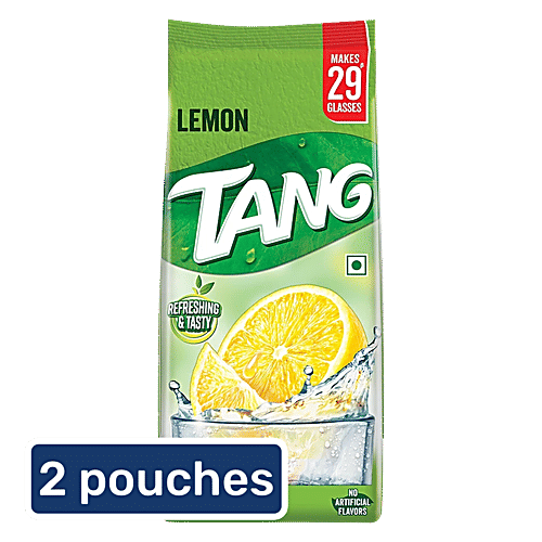Tang Instant Drink Mix - Lemon, 2x500 g Multipack No Artificial Flavour