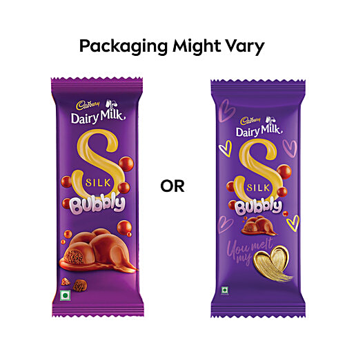 Cadbury Dairy Milk Silk Bubbly Valentine Chocolate Bar, 3x50 g Multipack 