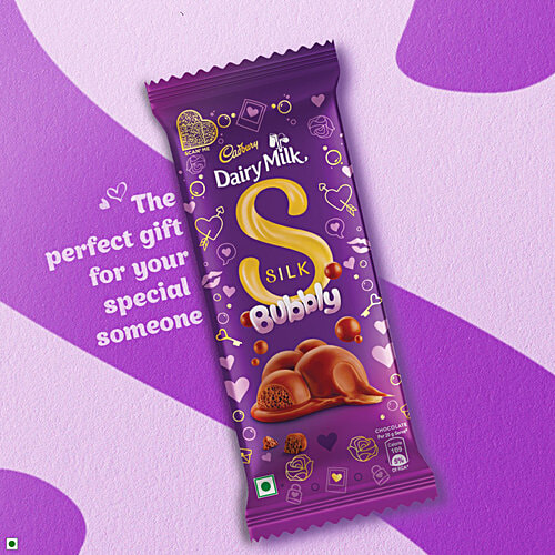 Buy Cadbury Dairy Milk Silk Bubbly Chocolate Bar 3x50 gm Online at Best
