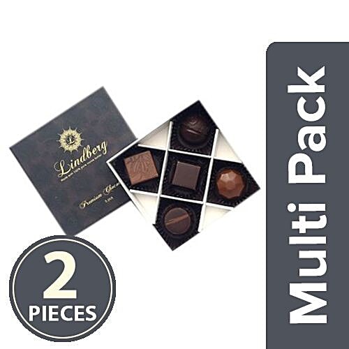 Lindberg Assorted Gift Box - Pure Belgium Chocolate Truffles, 2x50 gm, 5 pcs Multipack 