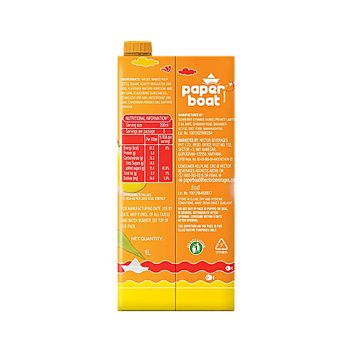 Paper Boat Aamras Mango Fruit Juice, 2x1 L Multipack 