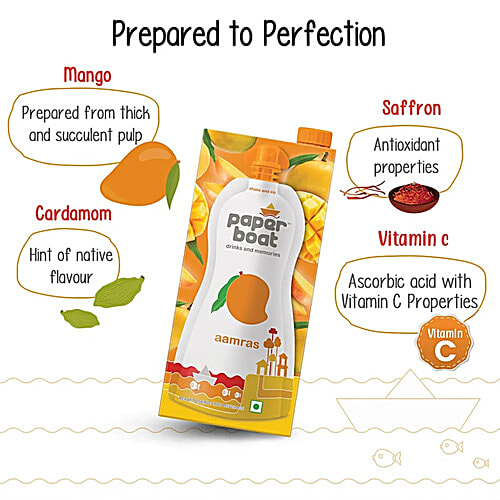 Paper Boat Aamras Mango Fruit Juice, 2x1 L Multipack 