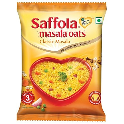 Saffola Masala Oats - Classic Masala, 5x40 g Multipack 