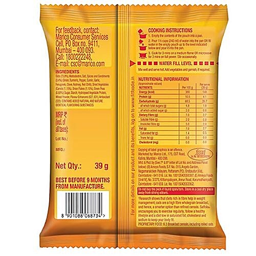 Saffola Masala Oats - Classic Masala, 5x40 g Multipack 