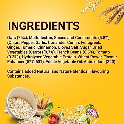 Saffola Masala Oats - Peppy Tomato, 5x40 g Multipack 
