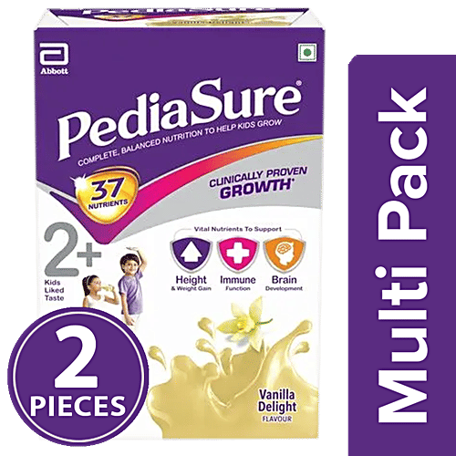 Pediasure Nutritional Powder - Vanilla Delight, 2x1 kg Multipack 